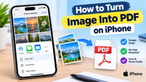 How to turn image into pdf on iphone Image