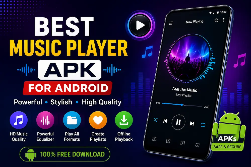 Image of best music player apk for android