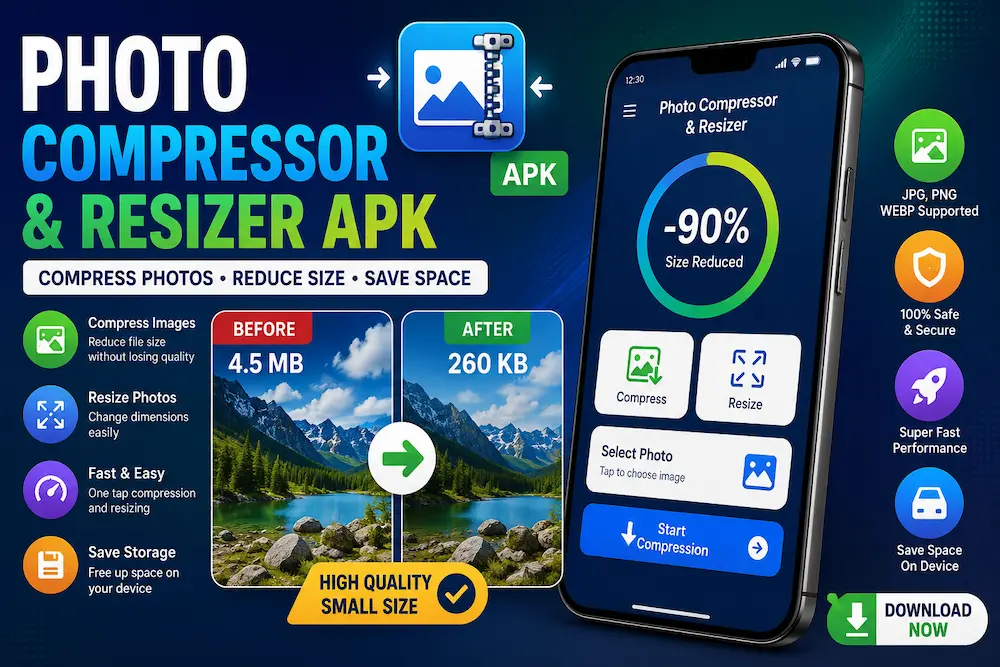 Image of photo compressor and resizer apk