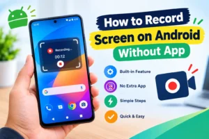 how to record screen on android without app Image